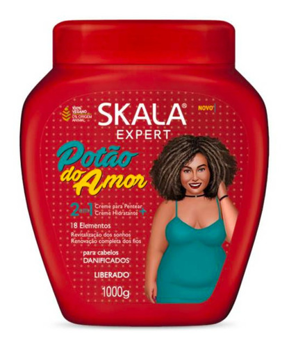 Skala Expert Mascara Capilar Pote De Amor 2 En 1 1000 G