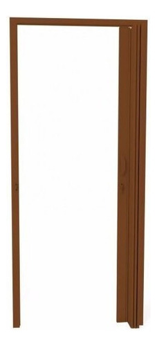 Porta Sanfonada Pvc Polifort 210cmx60cm Mogno Bwt