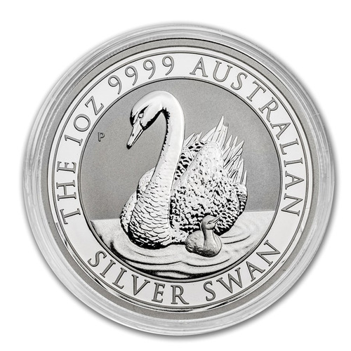 Moneda Plata 99.99% Swan (cisne) Australiano 2018 1 Oz