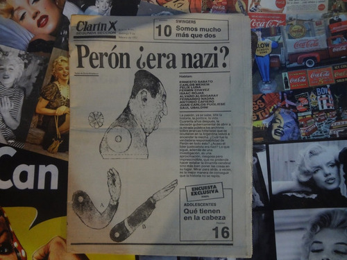 Suplemento Clarin Segunda Seccion 1992 Peron Era Nazi Sabato