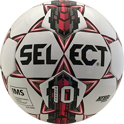 Seleccione El Balón De Fútbol Numero 10, Blanco / Rojo, 5