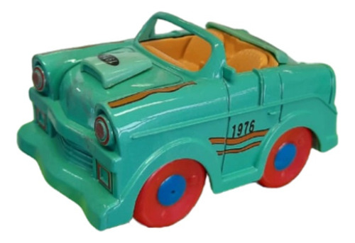 Auto Pequeño A Fricción Cute Car Metal 51610 Amcor Color Verde Agua Personaje 1976