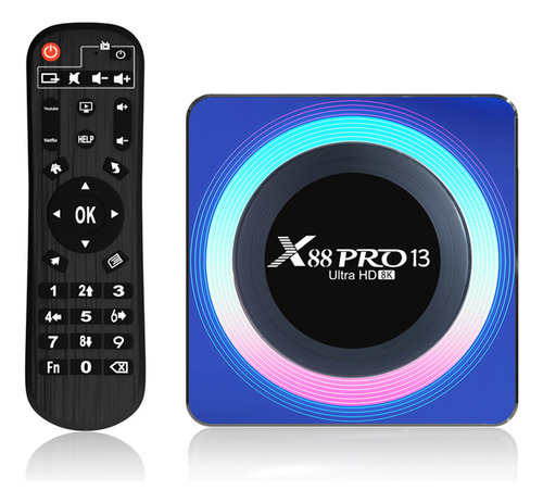 Smart Tv Box X88 Pro 13 Android 13 4 Gb+64 Gb Wifi6 Bt 8k