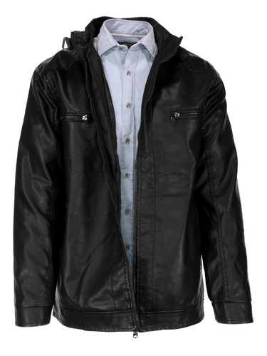 jaqueta preta masculina mercado livre