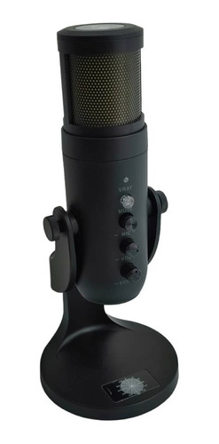 Microfono Condensador Usb Luz Led Rgb Antivibracion Podcasts