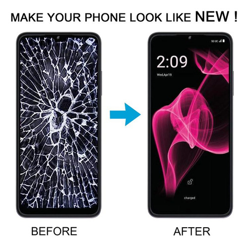 Pm Pantalla Táctil Con Marco Para T-mobile Revvl 6x 5g