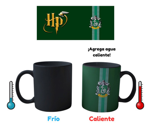 Mug Magico Harry Potter 4 Casas Howards Gryffindor + Nombre