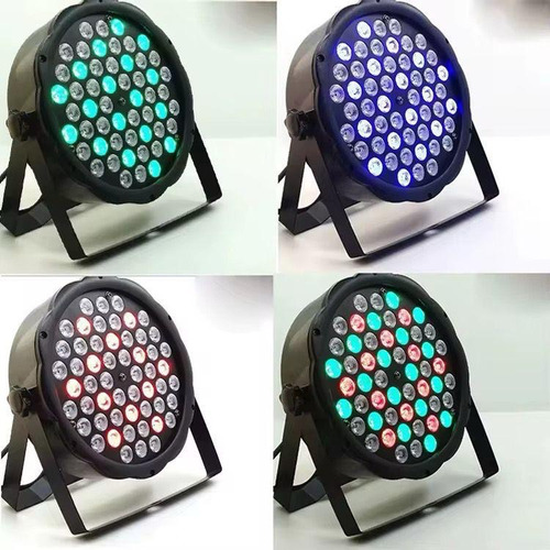 Canhão Par Led 54 Leds Rgbw 3w Triled Dmx Refletor Strobo