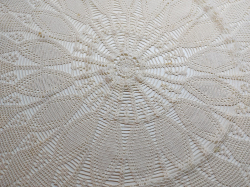 Carpeta Crochet Redonda Grande