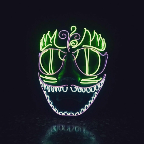 Máscaras Led.  3d Rave . Accesorios Para Fiestas Techno