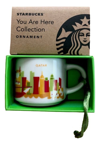 Starbucks Qatar, You Are Here Taza Espresso 59ml Color Verde