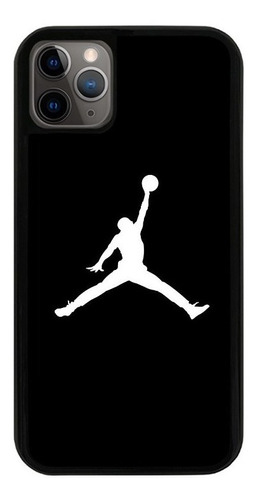 Funda Uso Rudo Tpu Para iPhone Michael Jordan Blanco Negro