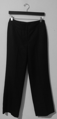 Pantalón Negro Nine West Suit Talla 4 Pierna Amplia 