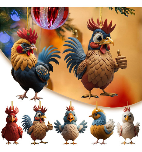 7 Unidades Para Decoración De Gallo En La Pared De La Ventan