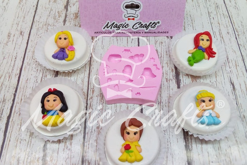 Molde De Silicon Fondant, Pasta, Multifuncional Princesas 