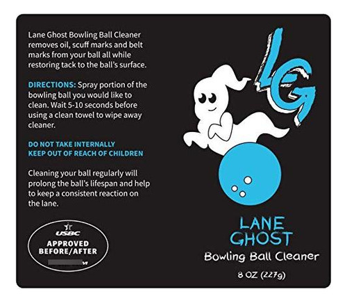 Lane Ghost Spray Limpiador De Bolas De Boliche Aprobado Por Nombre Del Diseño