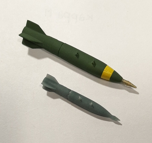 Bombas Expal Brp-250 Escala 1/48 (4u.) Usadas En Malvinas