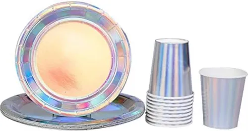 Vasos De Papel Desechables Para Fiestas Geeklife Rainbow Sil
