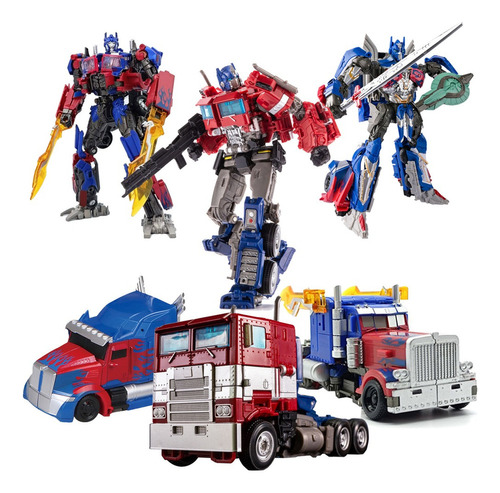 Ghb Transformers Optimus Prime Trailer Trucks Miniatura