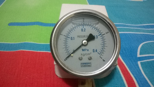 Manômetro Industrial/glicerina Escala 0 A 4 Kg/cm2 = Mpa 0,4