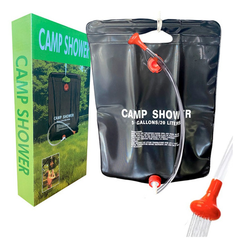 Ducha De Camping 20lts De Colgar Regula Caudal Con Temperapº