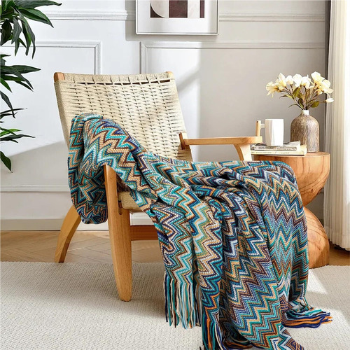 Manta De Cobija Punto Sofá Y Cama, Boho Manta Suave Y Cálido