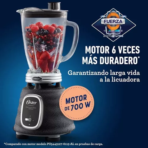 Licuadora Profesional Oster 700w Vaso Vidrio De 1.5lts