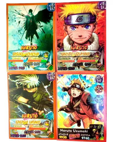 Envelope oficial com figurinhas Naruto Clássico