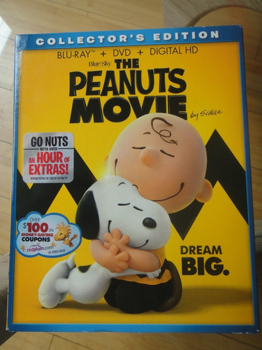 Snoopy The Peanuts Movie Blu Ray Sellado Slipcover Usa