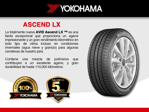 Paquete 2 Llantas 215/60r16 Ascend Lx Yokohama 95h