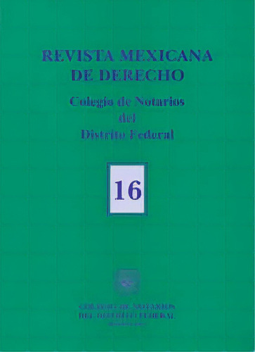 Revista Mexicana De Derecho Editorial Porrúa