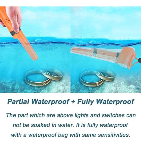 A*gift Detectores De Metales Impermeables Pin Pointer Para