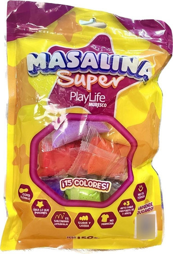 Masa Saltarina Super Masalina Playlife Muresco 15 Colores 