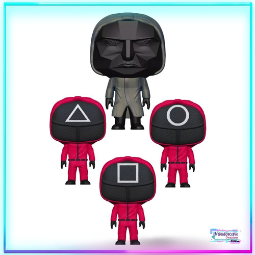 Imagen 1 de 5 de Juego Del Calamar Pack 4 Personajes Custom Pop