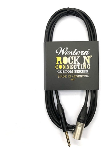 Cable Western Xlr M A Plug Trs Balanceado Monitor 1,5mts