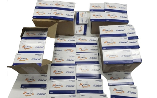 Chip Telcel Lote De 50 Chips (halcon Ramos) Saldo 50 Pesos