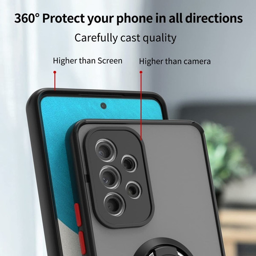 Imagen 6 de 8 de Funda Para Samsung A33 A53 5g Antigolpe Anillo Magnetico