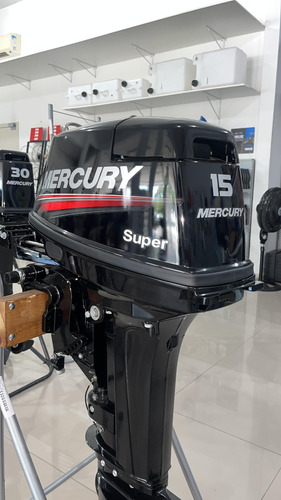 Motor Mercury 15hp 2 Tempos Comando Manual