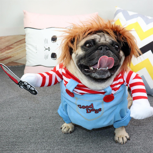 Disfraz De Halloween Para Mascotas, Disfraz De Chucky De Dea | Cuotas sin interés Disfraz De Halloween Para Mascotas, Disfraz De Chucky De Dea | Cuotas sin interés