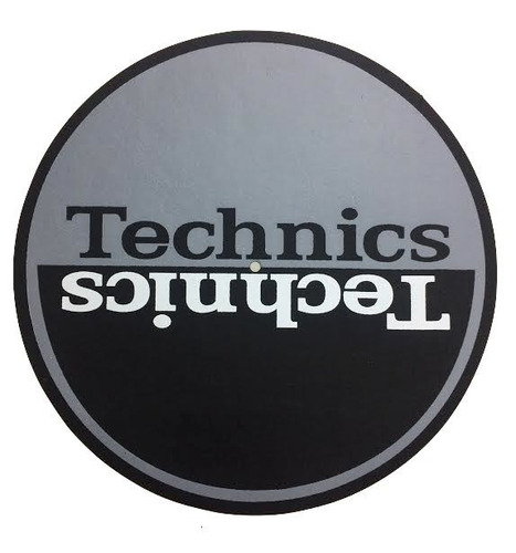 Feltro Technics Meia Lua Preto E Cinza Fino (slipmats) O Par