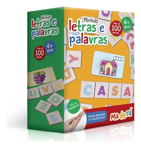 Jogo infantil Minhas Letras e Palavras 3267 Toyster 4+ anos