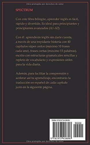 Libro Spectrum: Novela De Terror En Inglés Para Principiante