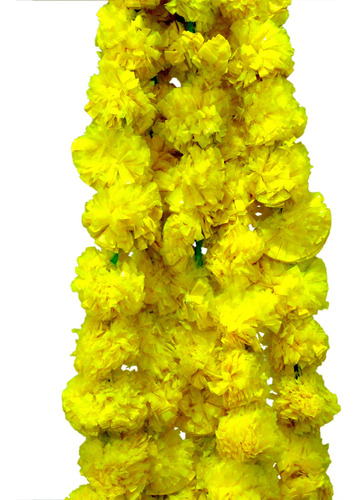 Guirnalda Calendula Artificial Flor Esponjosa Genda Phool 5
