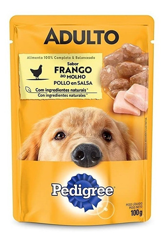 Alimento Úmido Pedigree Sache Adulto Frango Ao Molho 100g