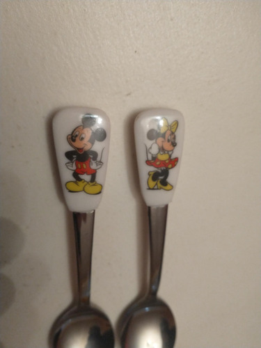 Cucharas Mickey Y Minnie Disney Store De Los 90 (Usado)