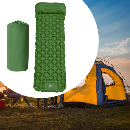 Colchoneta Inflable Para Dormir Para Acampar, Colchón De