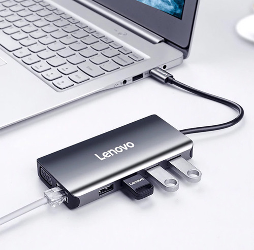 Adaptador Hub Lenovo Usb C Para Macbook Pro 16 A2485 A2141