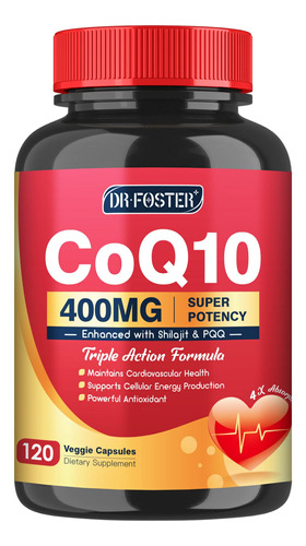 Drfoster Coq10 400mg Con Pqq Y Shilajit - Alta Absorcion Con