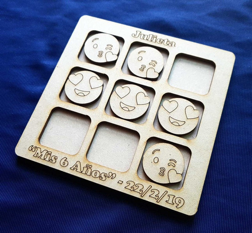 50 Tateti Fibrofacil Emojis Juego Infantil Niños Souvenirs