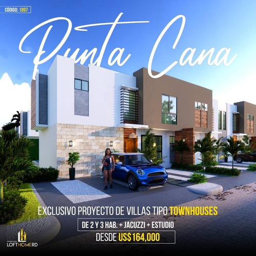 Imagen 1 de 12 de Lujuso Y Exclusivo Proyecto De Villas Tipo Townhouses Ubicadas En Vistacana, Punta Cana.